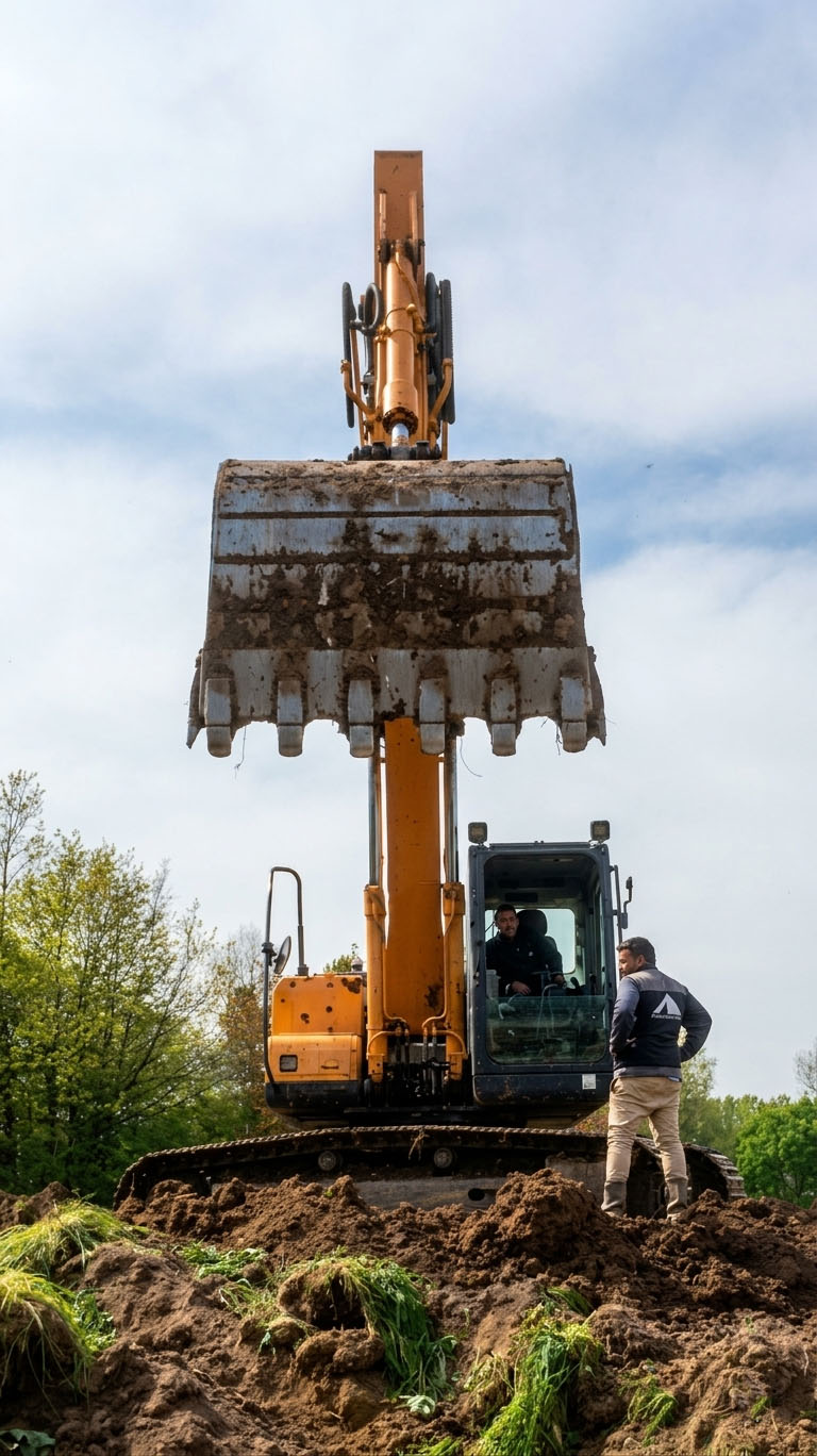 travaux de terrassement pour assurer une excellente stabilité du sol saint Omer
